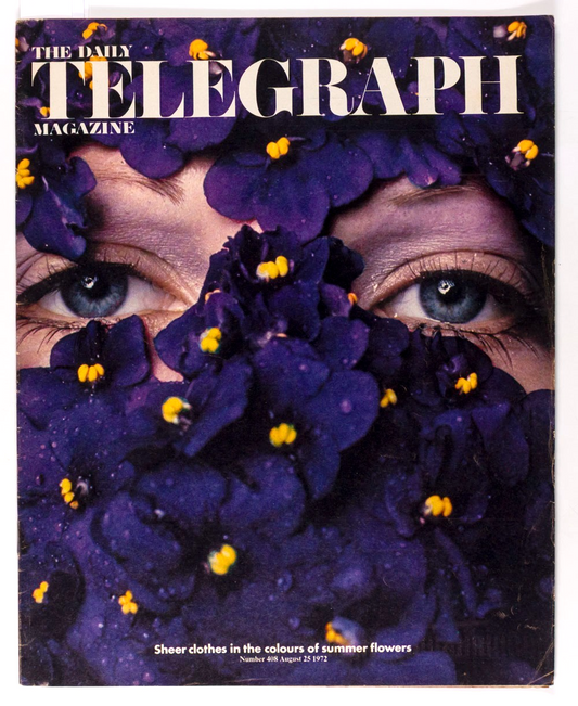 BIBA Violets OSSIE CLARK Concorde OMEGA vtg TELEGRAPH August 1972 Heroin GRUBER