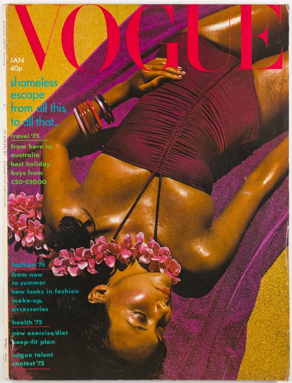 Australia MARIE HELVIN David Bailey CHLOE Bill Gibb Accessories ~ VOGUE Jan 1975