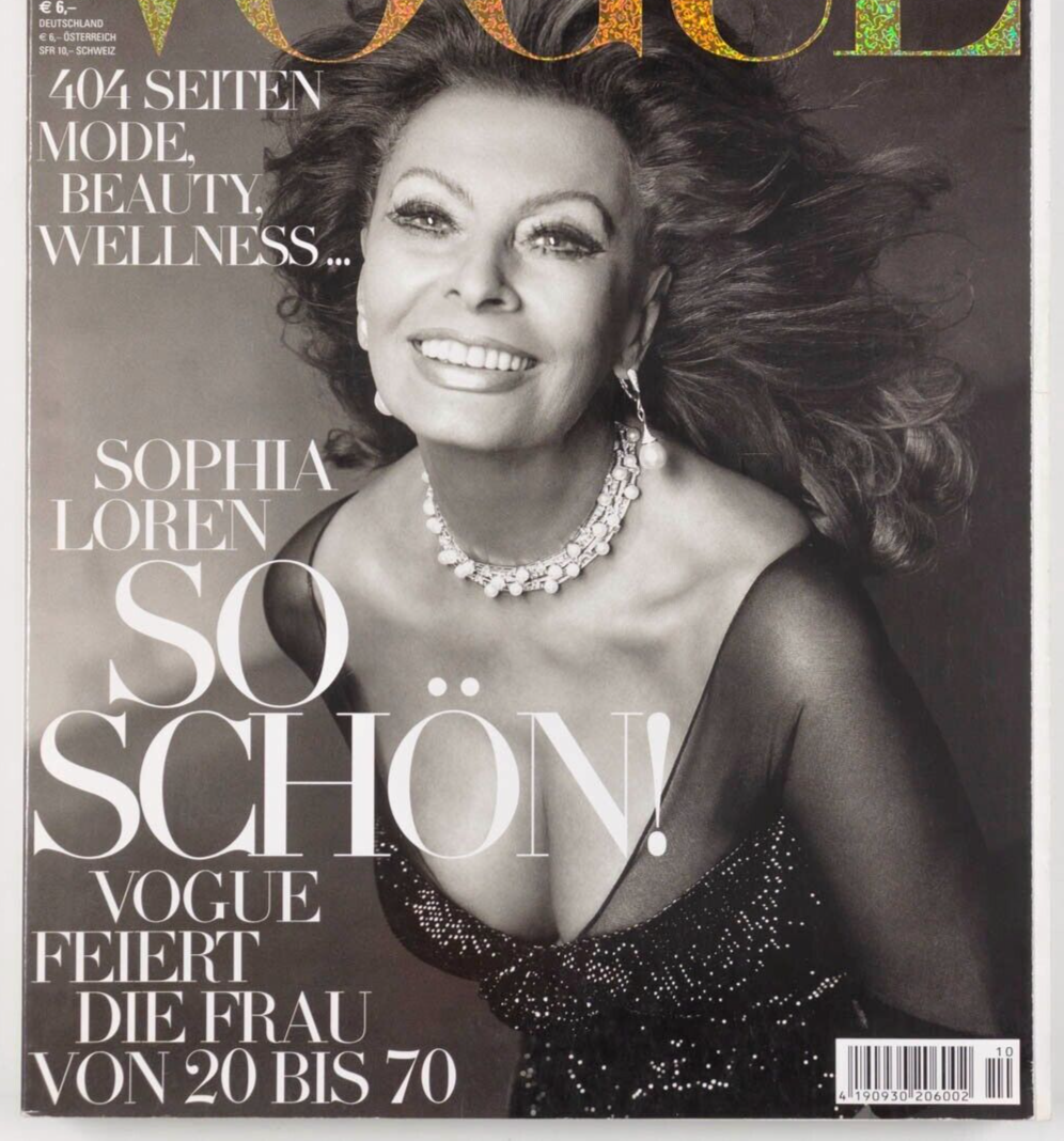 Sophia Loren LINDA EVANGELISTA Natalia Vodianova CLAUDIA SCHIFFER Avedon VOGUE