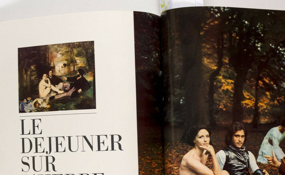 GUY BOURDIN Helmut Newton FRANCOISE SAGAN Veruschka PARIS VOGUE December 1969