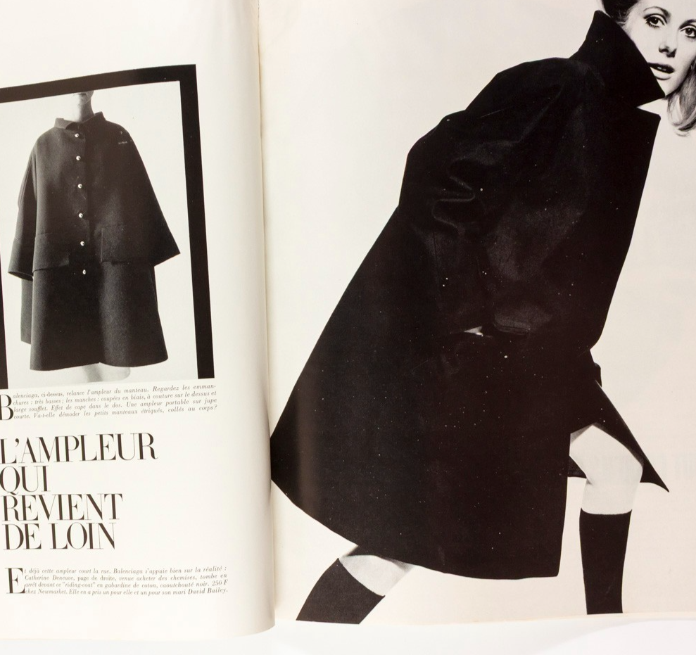 Nicole De Lamarge GUY BOURDIN Catherine Deneuve PEGGY MOFFITT Vogue May 1966 YSL