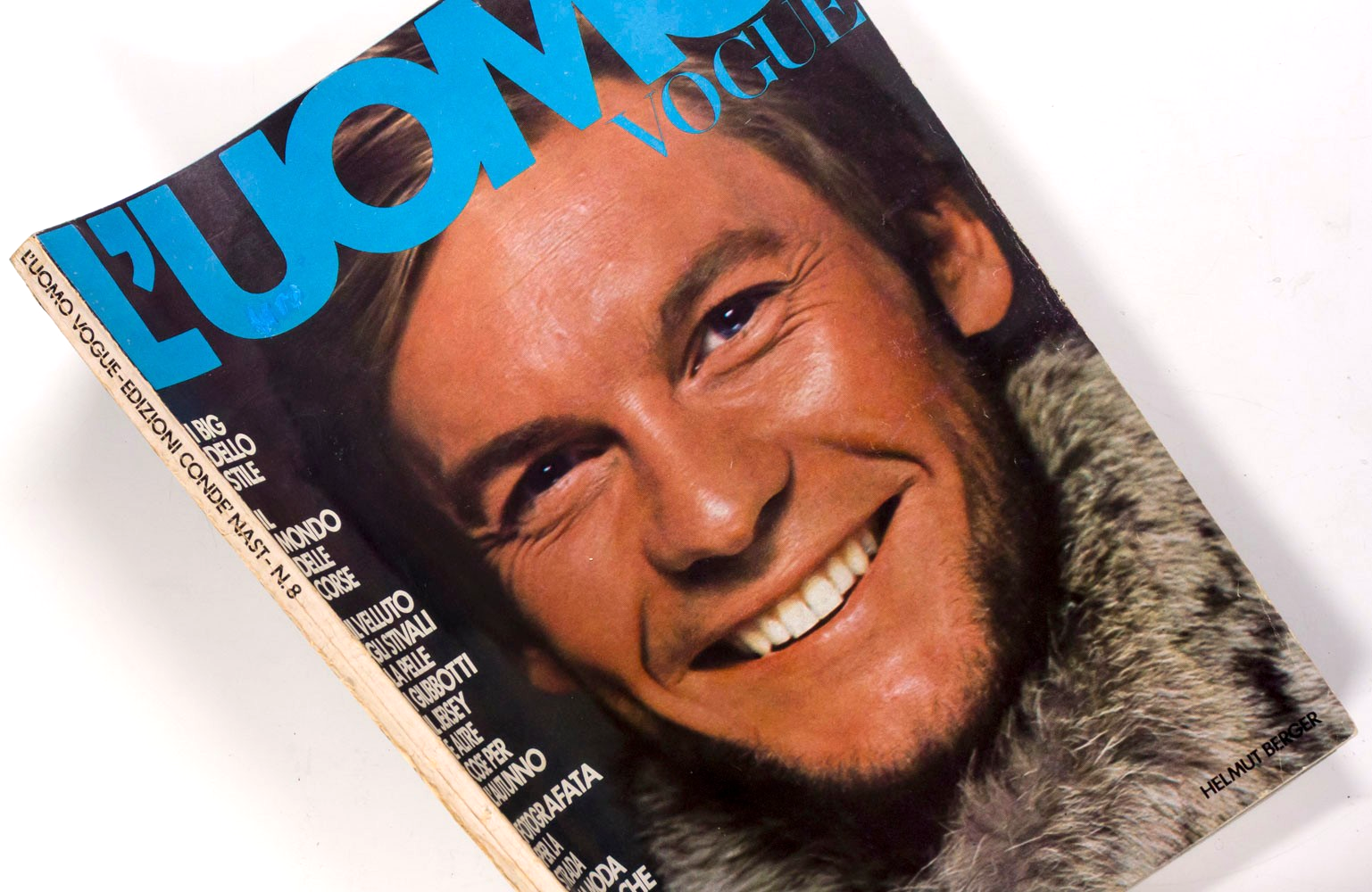 Helmut Berger ANTONY PRICE Marisa L'UOMO VOGUE October 1970 no 8 ANDREA CASCELLA
