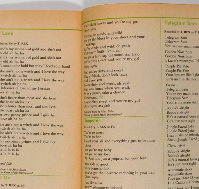 Marc Bolan T REX SPECIAL Mickey Finn DISCO 45 magazine 1972 Philip Castle poster