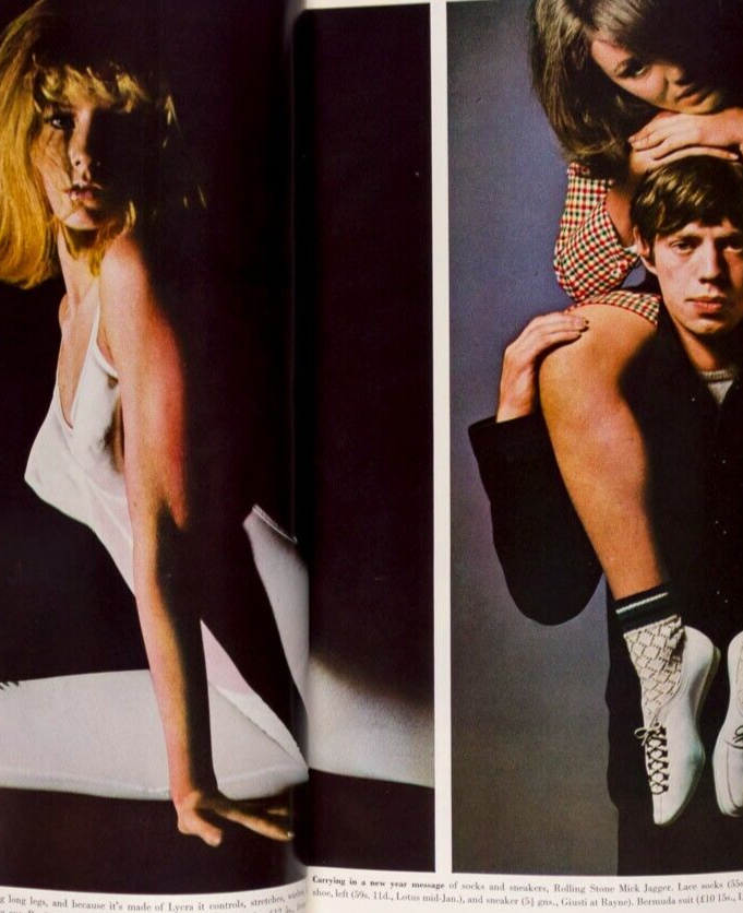 Jean Shrimpton MICK JAGGER Begum Aga Khan VOGUE JANUARY 1965 60th birthday gift