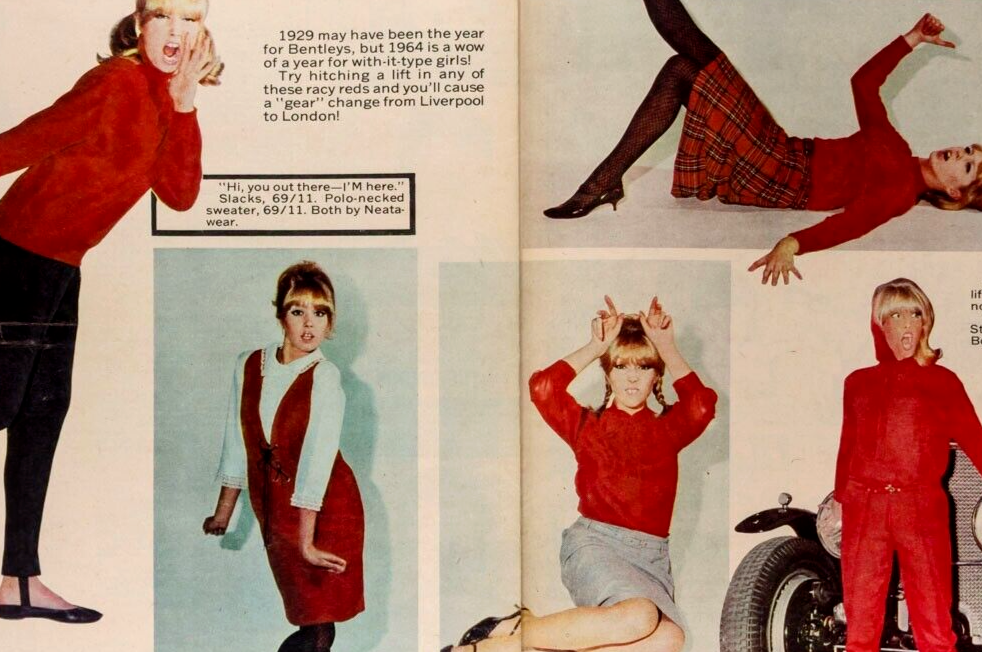 Pattie Boyd RARE VINTAGE 1960'S British fashion & music magazine THE BEATLES pop