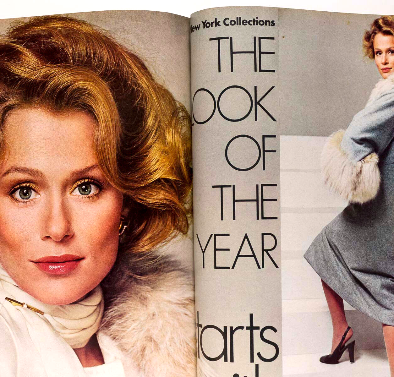 Lauren Hutton CHER Lagerfeld HANAE MORI Halston RENE RUSSO Warhol VOGUE Sep 1974