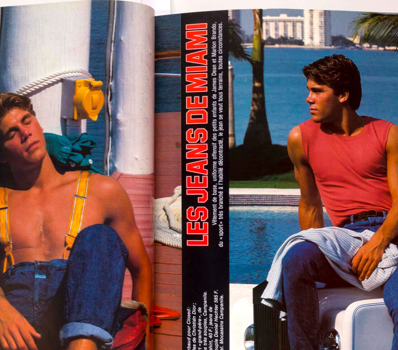 CHARLOTTE RAMPLING Miami DAYTONA BEACH BIKERS Jeans SYDNE ROME L'Officiel Hommes