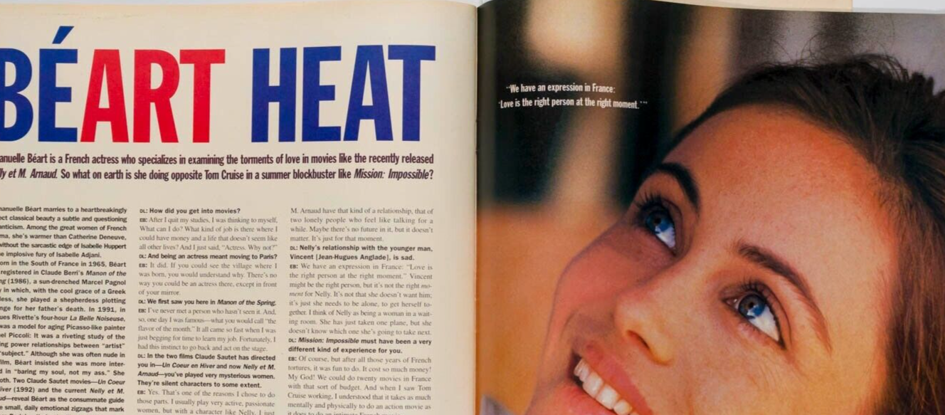 Kelly Slater WEBER Tina Turner EMMANUELLE BEART Ashley Judd INTERVIEW magazine