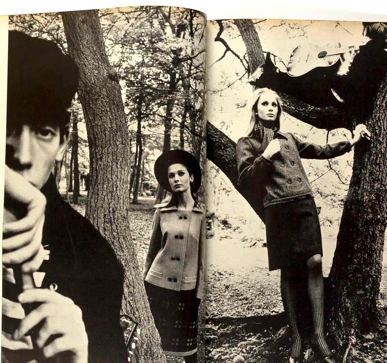 Marika Green NORMAN PARKINSON Veruschka HELMUT NEWTON Vogue September 1965 Klimt