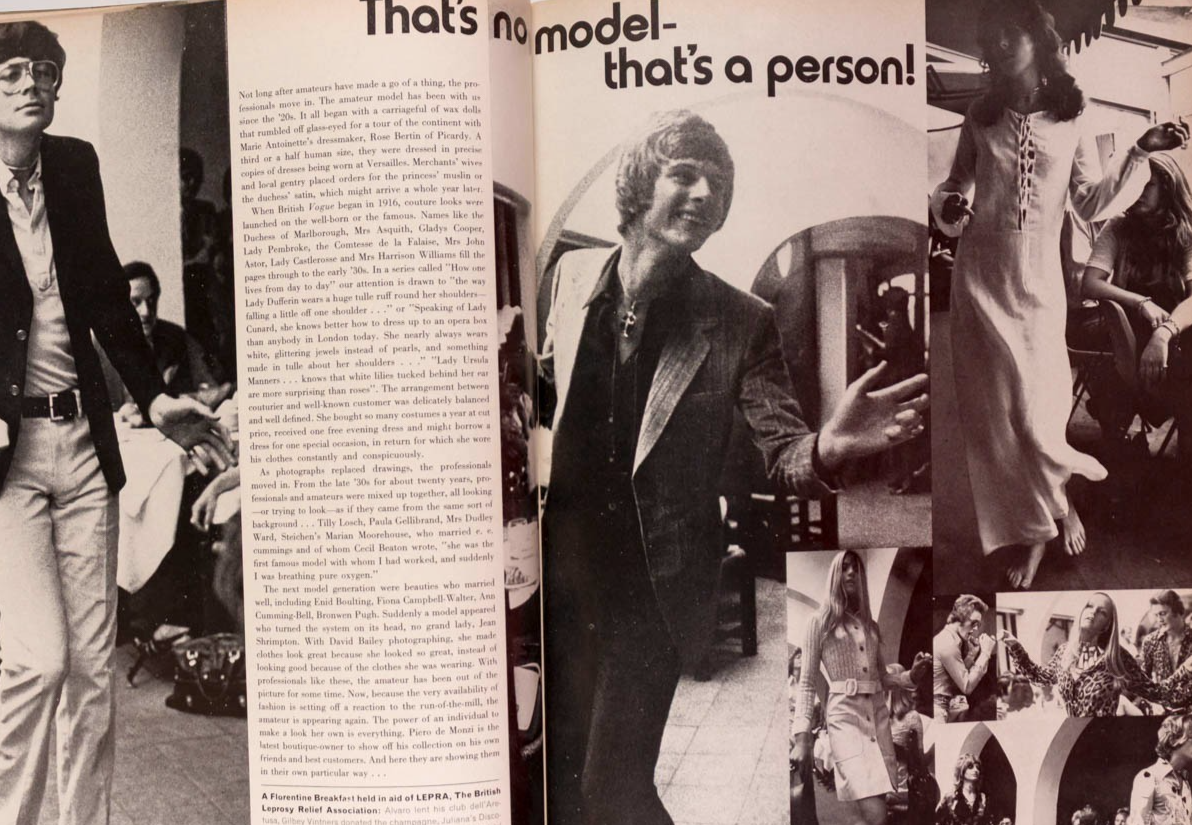 Charlotte Rampling SARAH MOON Britt Ekland VOGUE September 1970 Mike Nichols VTG