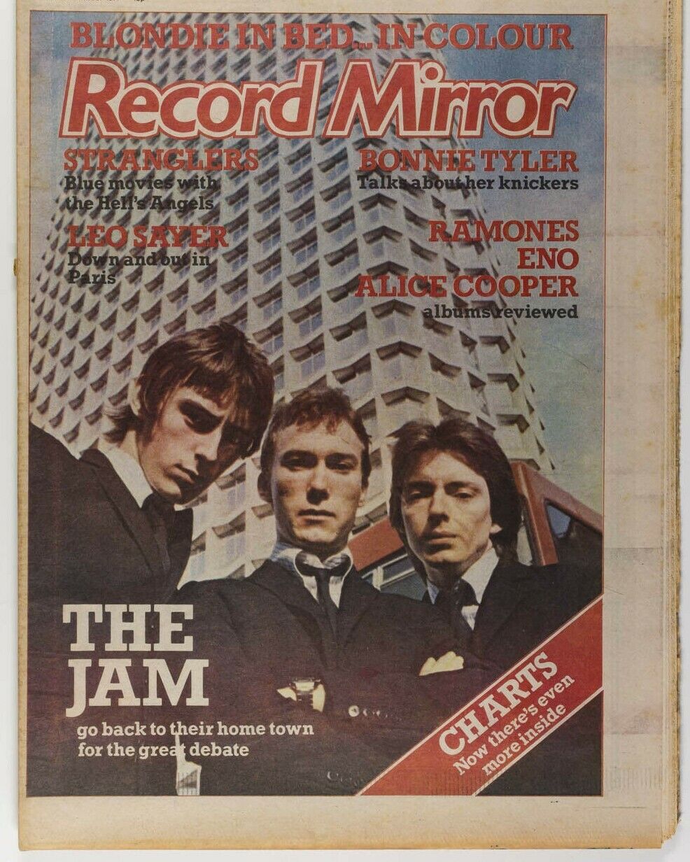 The Jam BLONDIE POSTER Ramones BONNIE TYLER Billy Idol RECORD MIRROR magazine UK