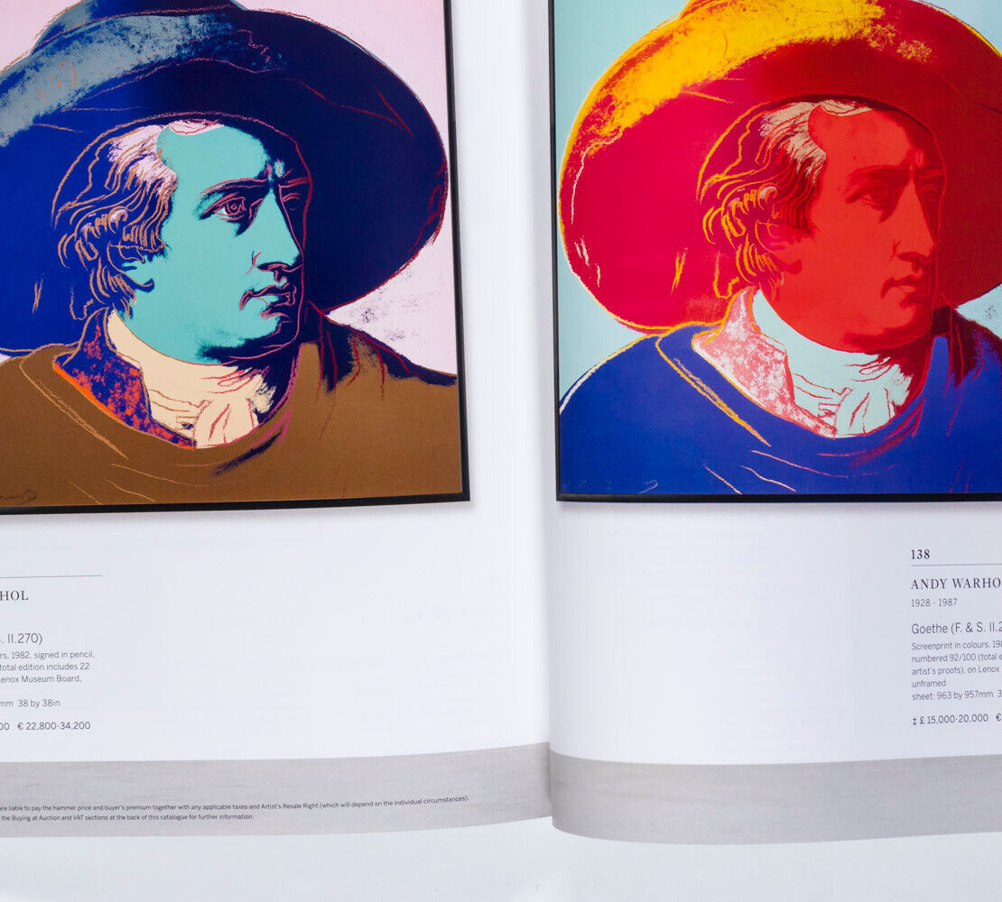 Lichtenstein ANDY WARHOL Francis Bacon SOTHEBYS Prints Multiples AUCTION CATALOG