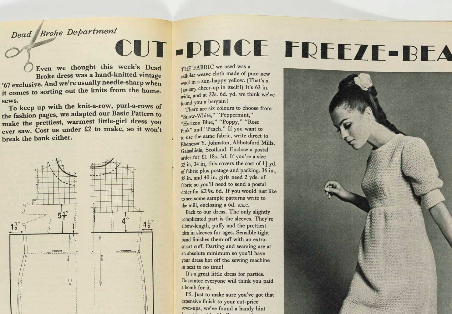 Twiggy GEORGE BEST Monkees PETTICOAT magazine 28 January 1967 HAIR Knitwear VTG