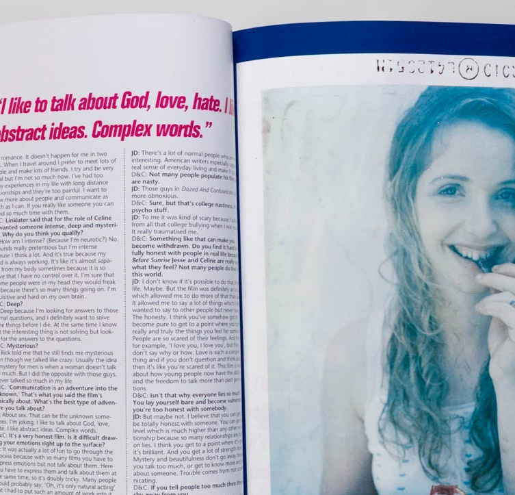 Julie Delpy PRODIGY Radiohead UK DAZED & CONFUSED 12 Happy Mondays CHEMICAL BROS