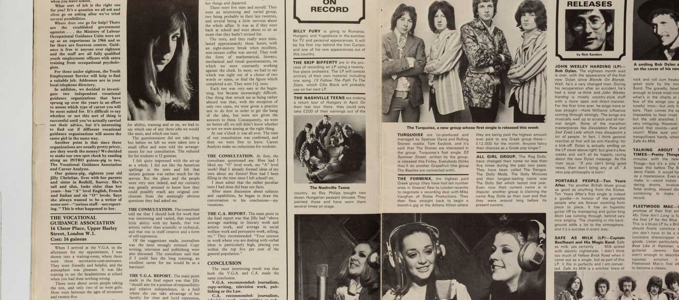 Terence Stamp LEONARD WHITING Olivia Hussey INTRO February 1968 Diana Ross BIBA