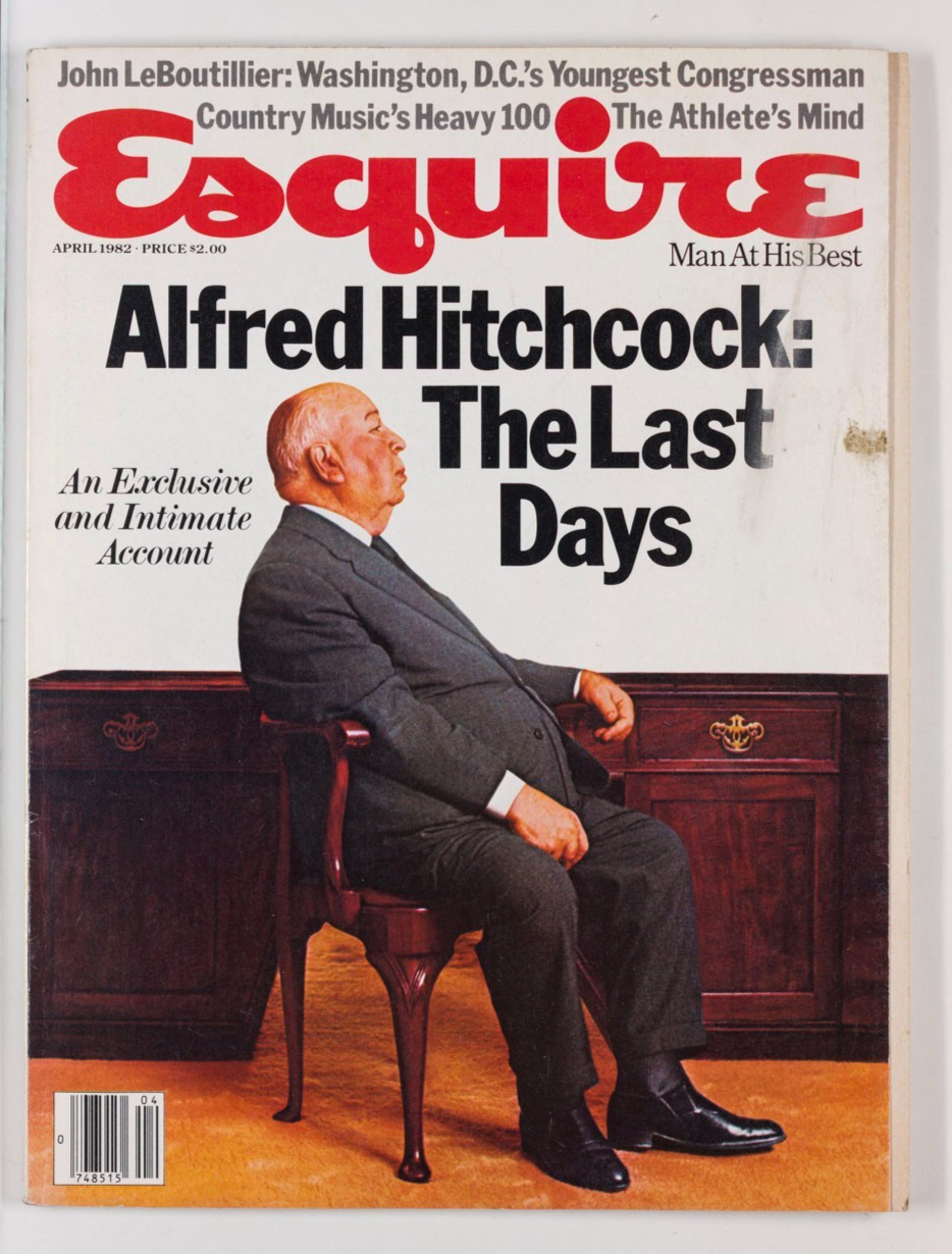 Alfred Hitchcock JOHN LEBOUTILLIER Country music ESQUIRE magazine April 1982 80s