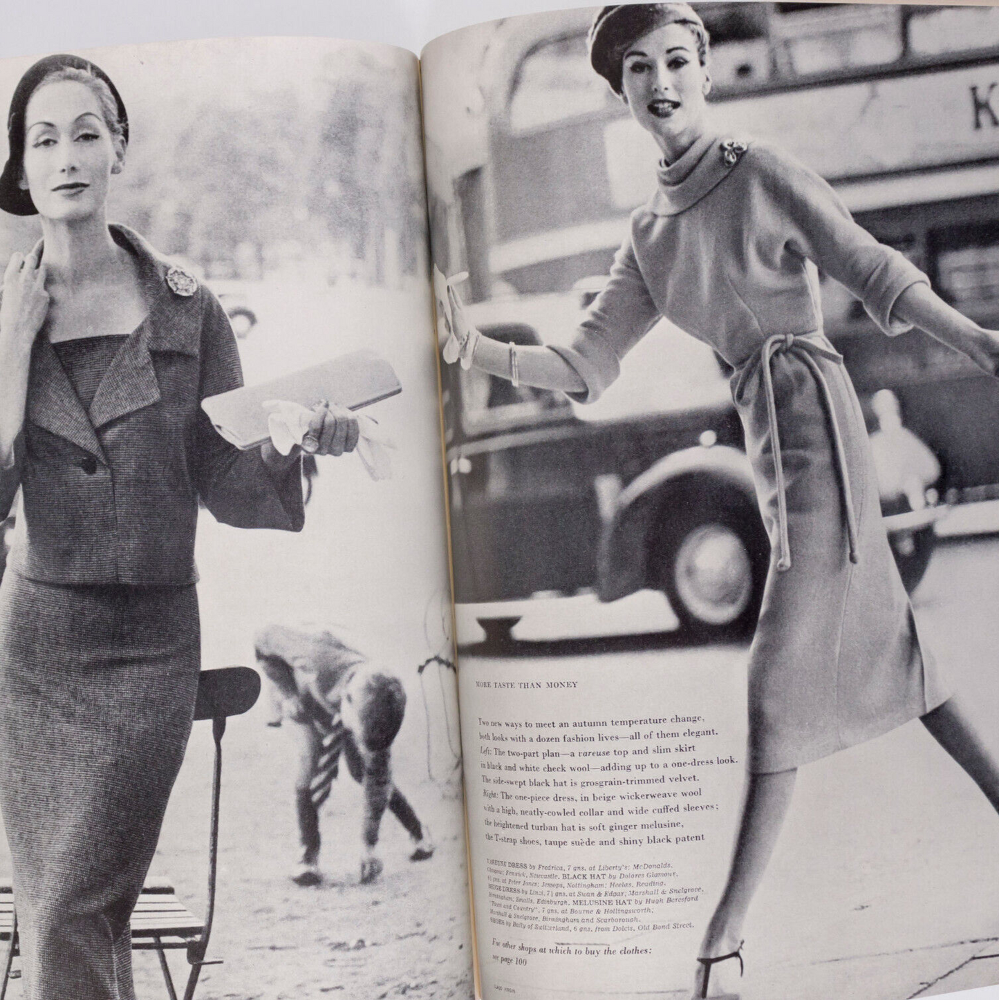Marie Helene Arnaud NORMAN PARKINSON Helmut Newton RENE BOUCHE vtg FUCHSIA VOGUE