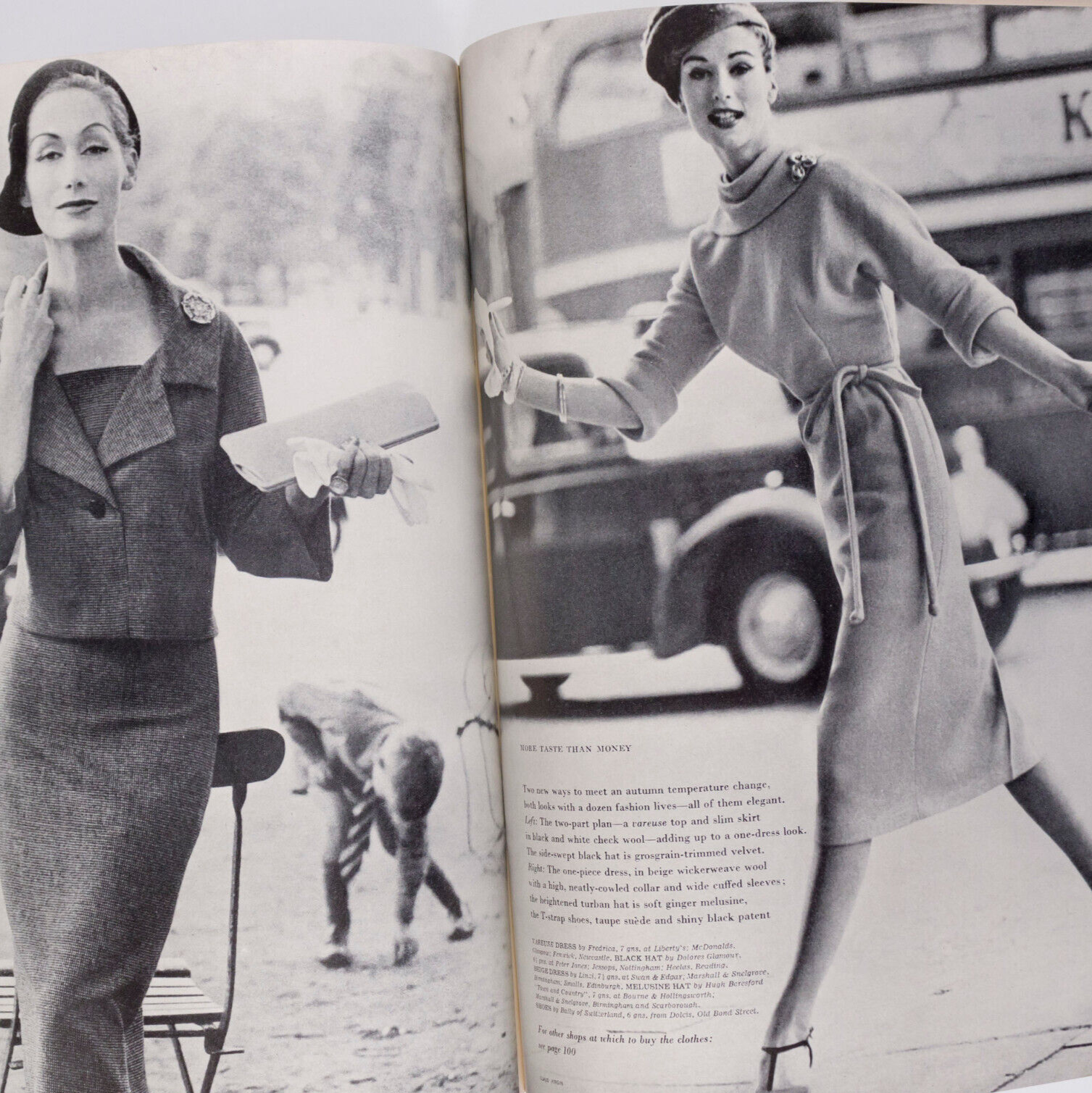 Marie Helene Arnaud NORMAN PARKINSON Helmut Newton RENE BOUCHE vtg FUCHSIA VOGUE