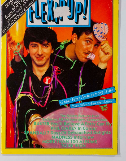 Softcell ADAM ANT Spandau BLOODVESSEL Madness OAKEY Sting LINX Flexipop magazine