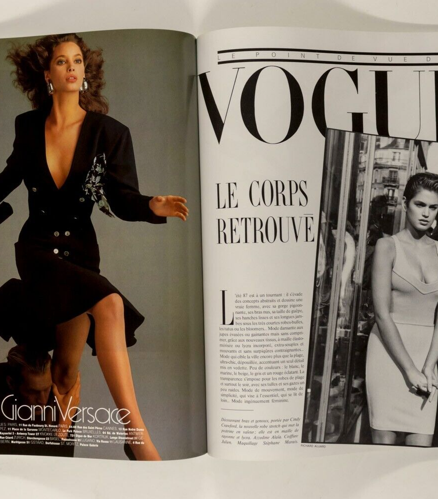 CINDY CRAWFORD Christy Turlington LINDA EVANGELISTA Guy Bourdin ELGORT Fr. VOGUE