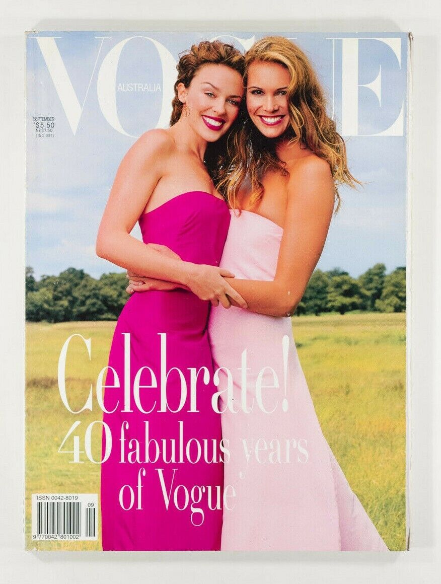 Kylie Minogue ELLE MacPHERSON 40th anniversary VOGUE AUSTRALIA magazine 40 YEARS