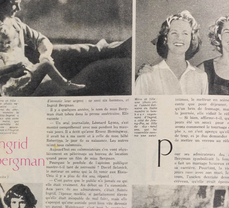 INGRID BERGMAN Sophie Grandval Byzantine dollhouse TINTIN IN TIBET Elle magazine