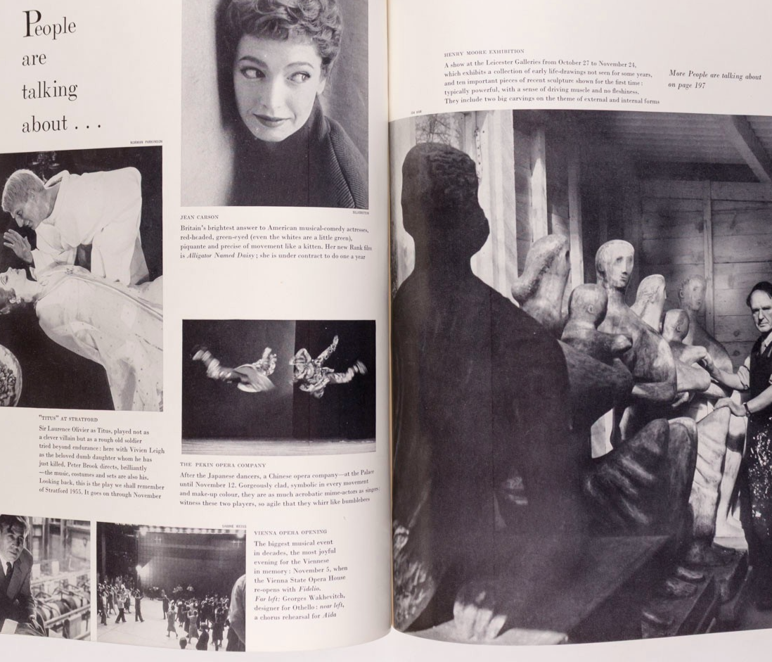 Mary Jane Russell VIVIEN LEIGH Marlene Dietrich VOGUE 1955 November NOEL COWARD