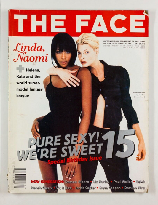 Linda Evangelista NAOMI CAMPBELL Steve Coogan JANE HORROCKS The Face magazine UK