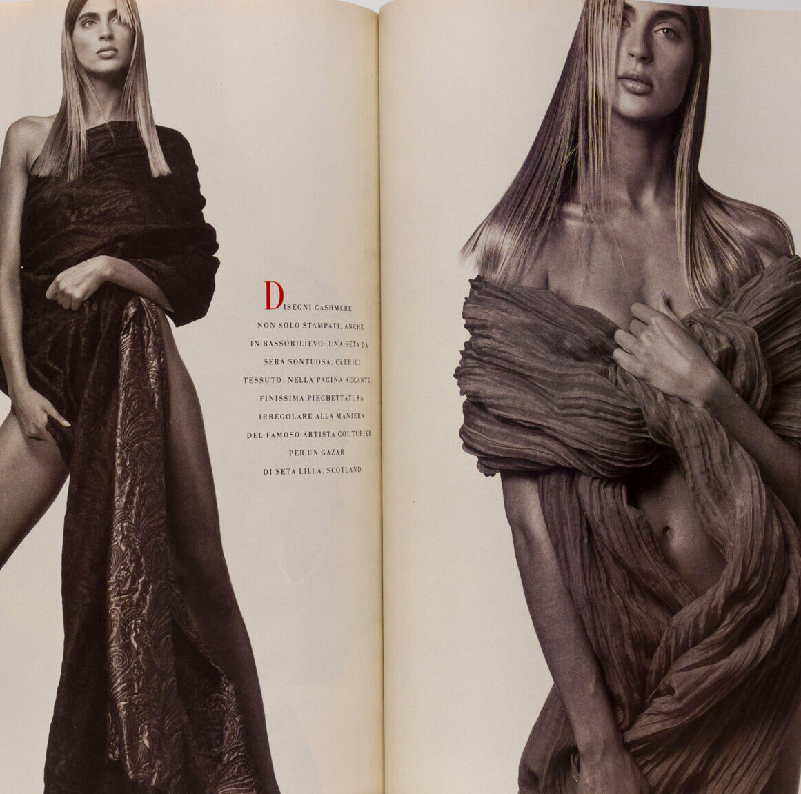 RACHEL HUNTER Linda Evangelista NAOMI CAMPBELL Kirsten Owen RITTS ~ Vogue Italia