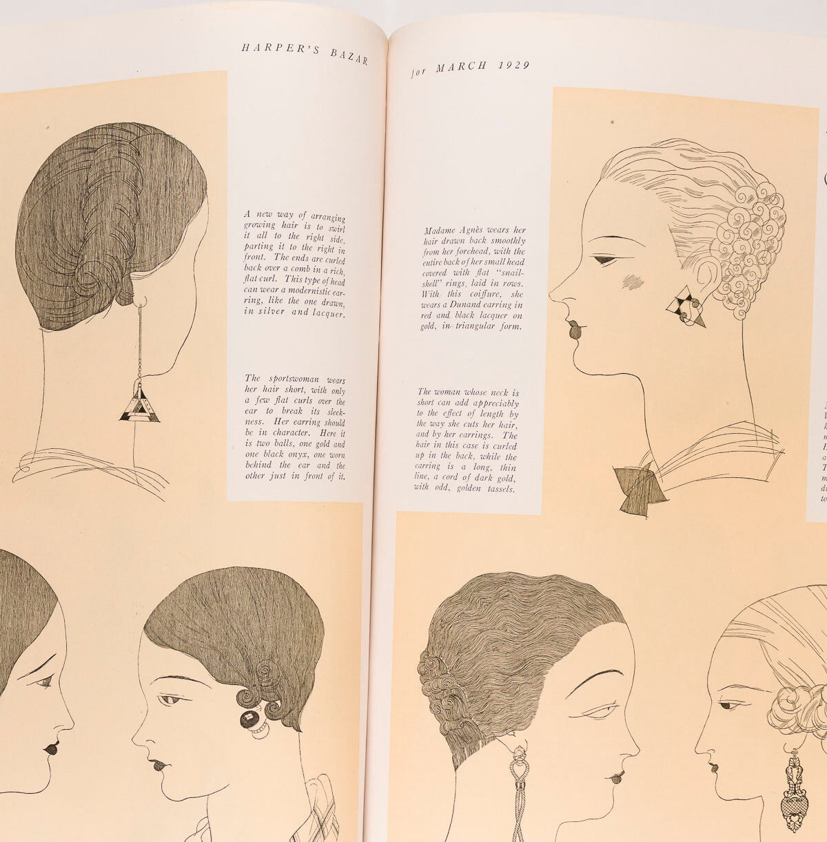 Reynaldo Luza ART DECO Spring Millinery HARPERS BAZAAR March 1929 Baron de Meyer