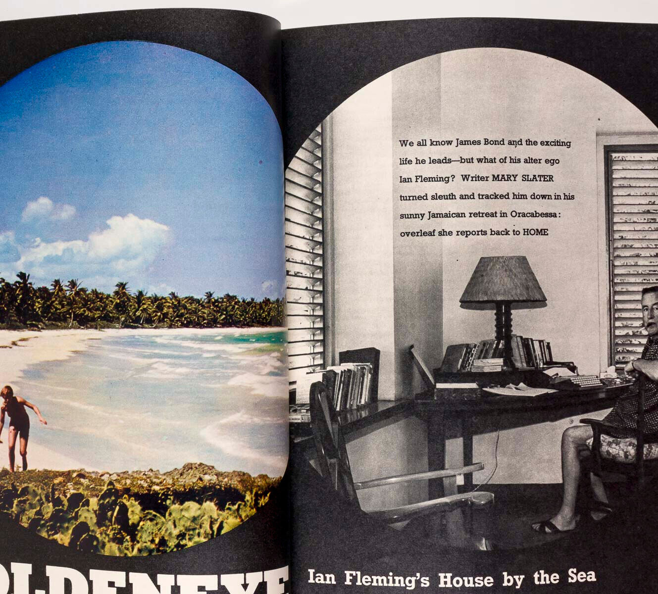 Ian Fleming at home in Jamaica GOLDENEYE James Bond 007 SUSAN HAMPSHIRE magazine