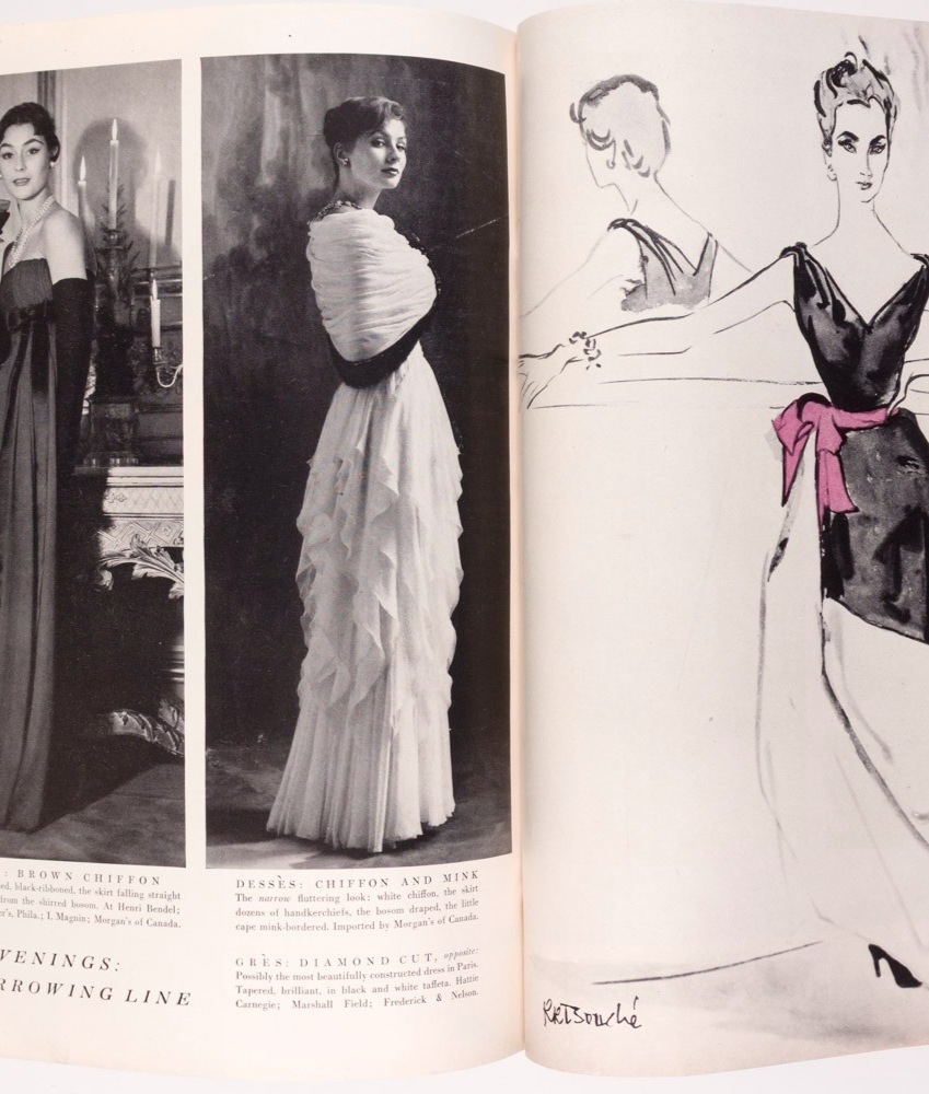 Dovima DIANE ARBUS Balenciaga VOGUE September 1953 Jean Patchett SUZY PARKER vtg