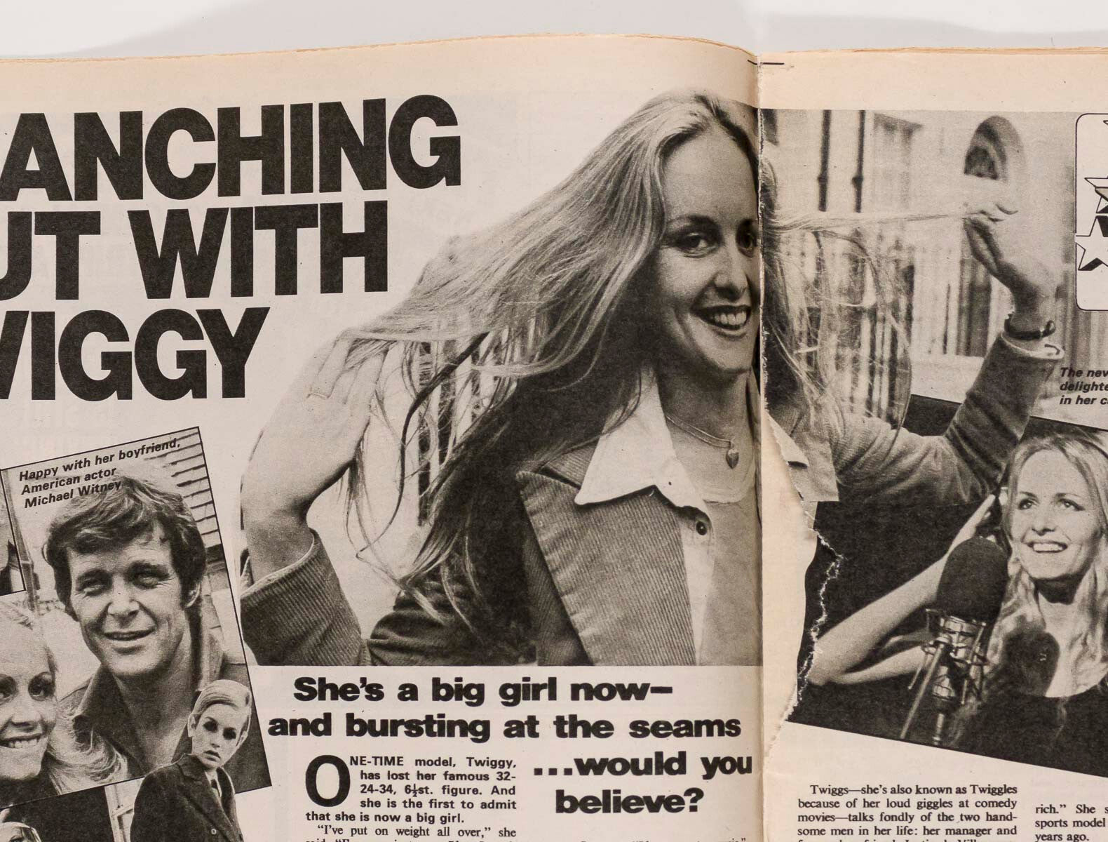 TWIGGY Nadia Comaneci OLGA KORBUT Norman Croucher TITBITS magazine August 1976