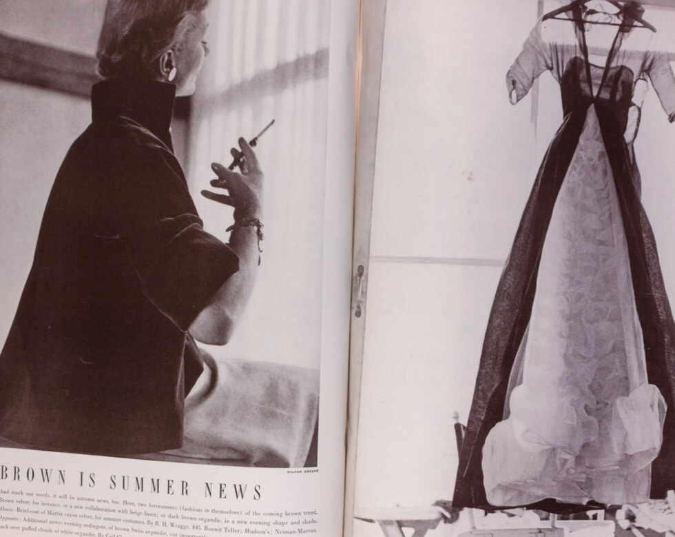 Irving Penn RENE BOUET-WILLAUMEZ Bouchet VOGUE April 1949 Mary Martin MENSWEAR