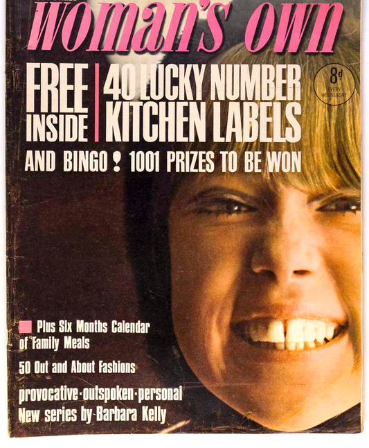 PATTIE BOYD Joanna Lumley JILL KENNINGTON Woman's Own magazine March 19 1966 VTG