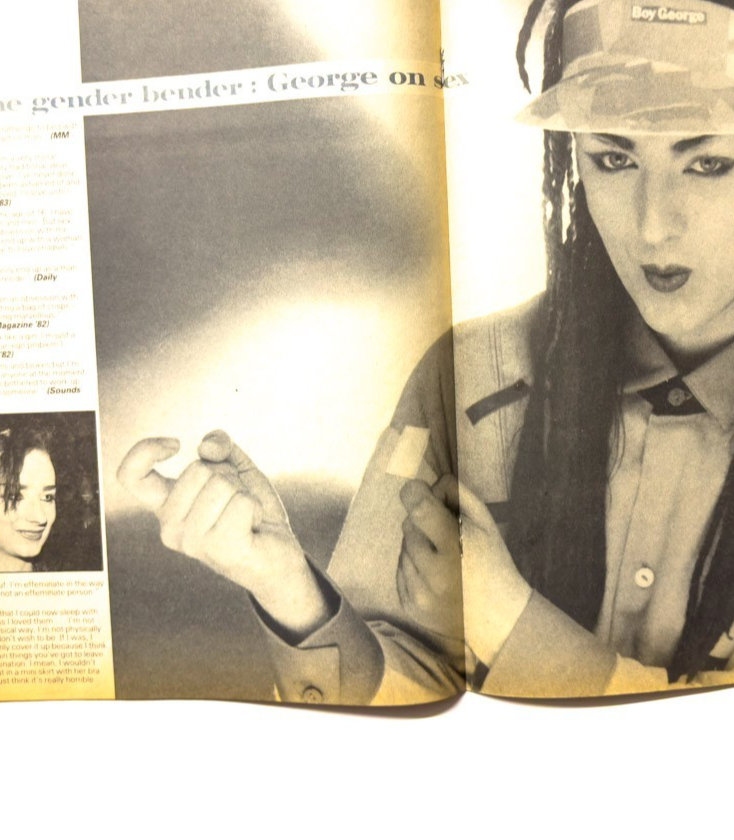Culture Club BOY GEORGE MM music book MELODY MAKER STAR FILE PHOTO MAGAZINE 1983
