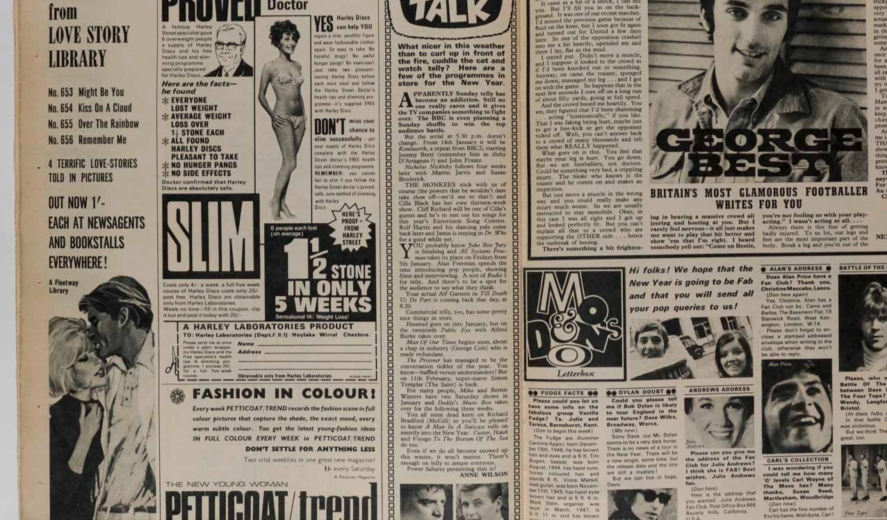 Amen Corner THE MOVE Bee Gees FABULOUS 208 February 6 1973 Lulu MONKEES Herd 60s