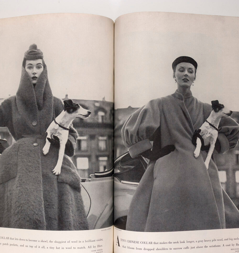 Evelyn Tripp LOUISE DAHL-WOLFE Paris Openings US FALL FASHION vtg HARPERS BAZAAR