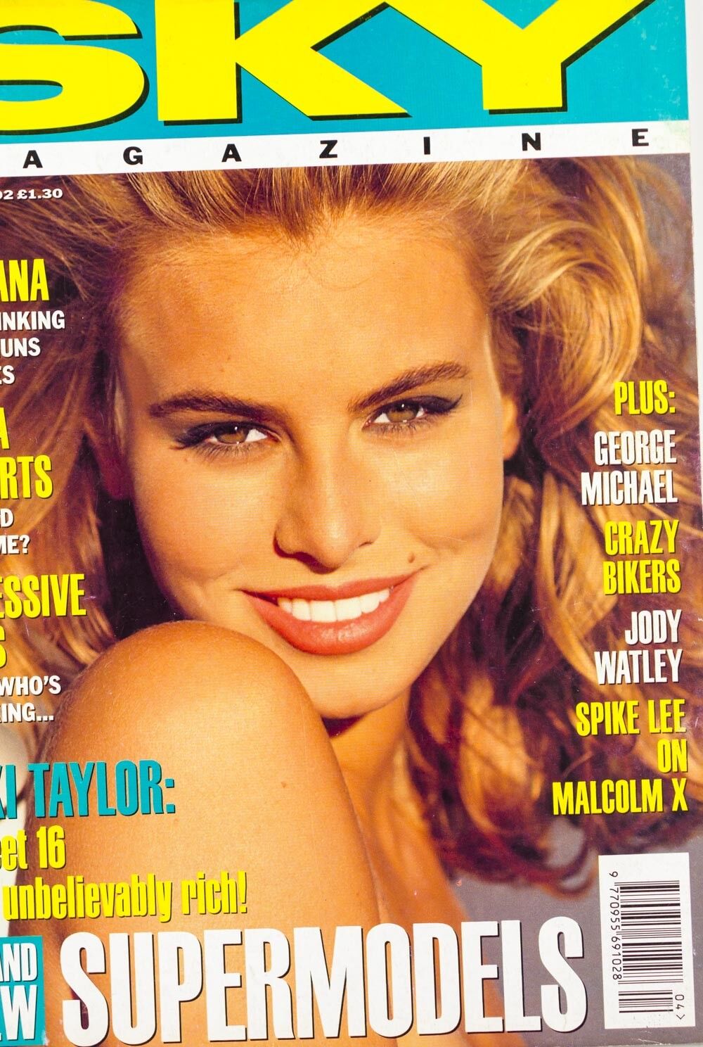 NIKI TAYLOR SUPERMODELS Nirvana interview GEORGE MICHAEL SKY magazine VTG