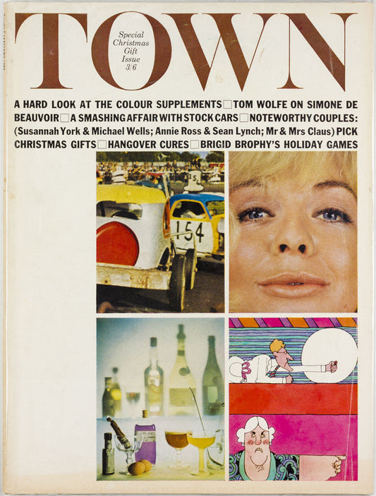 SUSANNAH YORK Terence Donovan MEL CALMAN Annie Ross XMAS Town magazine Jan 1966