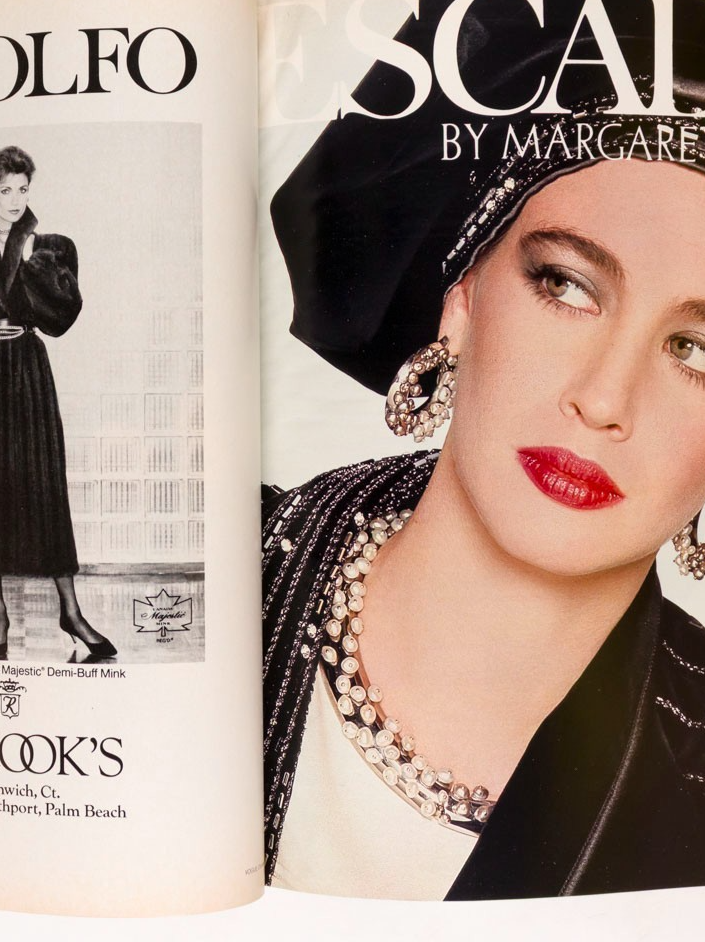 Alexa Singer HELMUT NEWTON Christy Turlington CDG Vogue October 1985 40 birthday