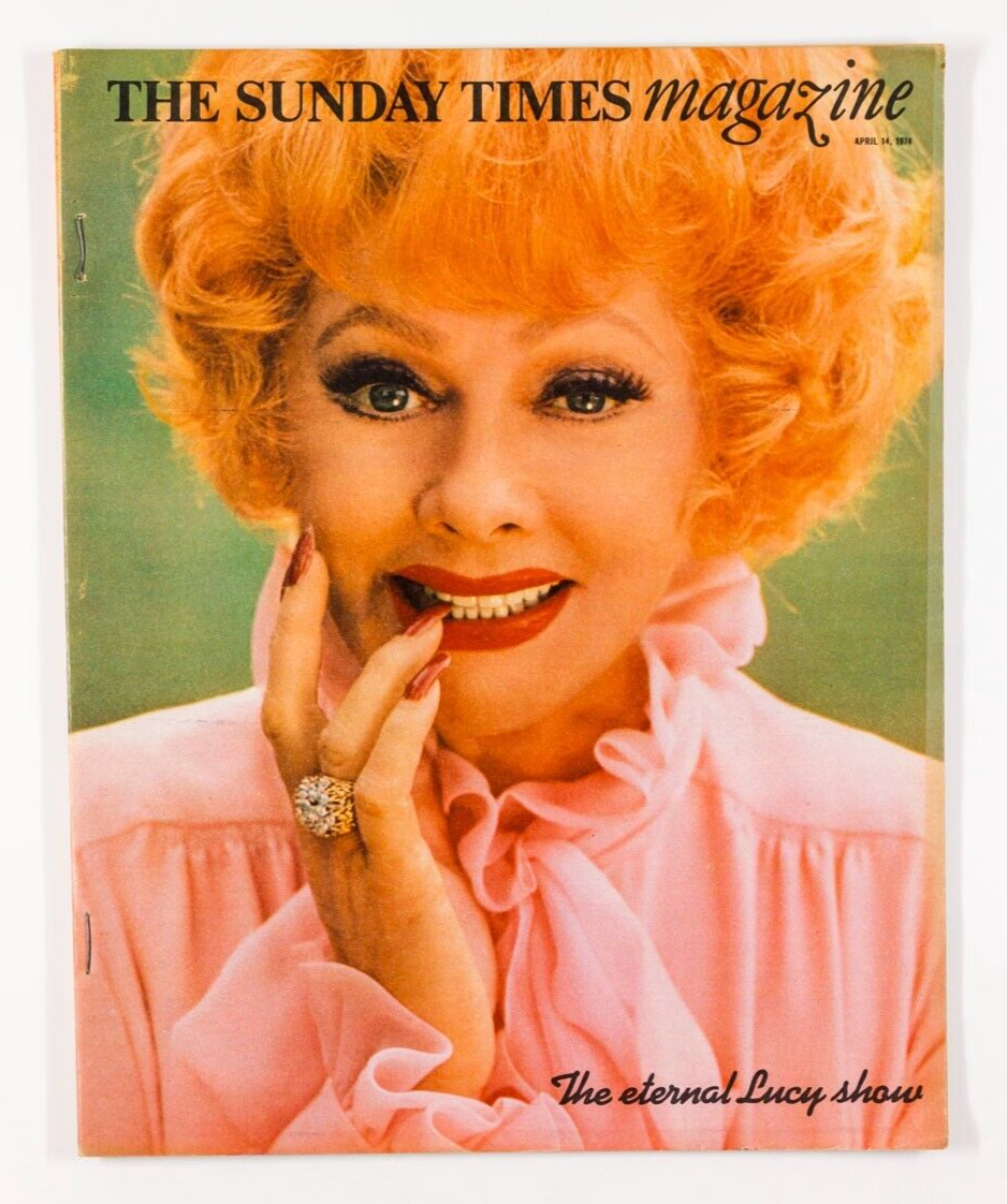 Lucille Ball DON McCULLIN David Hockney SUNDAY TIMES magazine 1974 JOHN GIELGUD