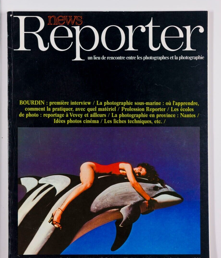 Guy Bourdin interview CATHERINE LEROY ~ Rare FRENCH PHOTO magazine NEWS REPORTER