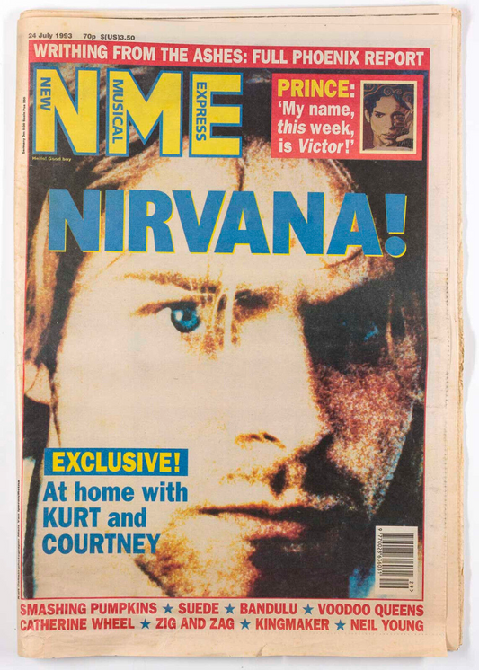 NIRVANA Kurt Cobain COURTNEY LOVE Smashing Pumpkins NME July 1993 Prince SUEDE