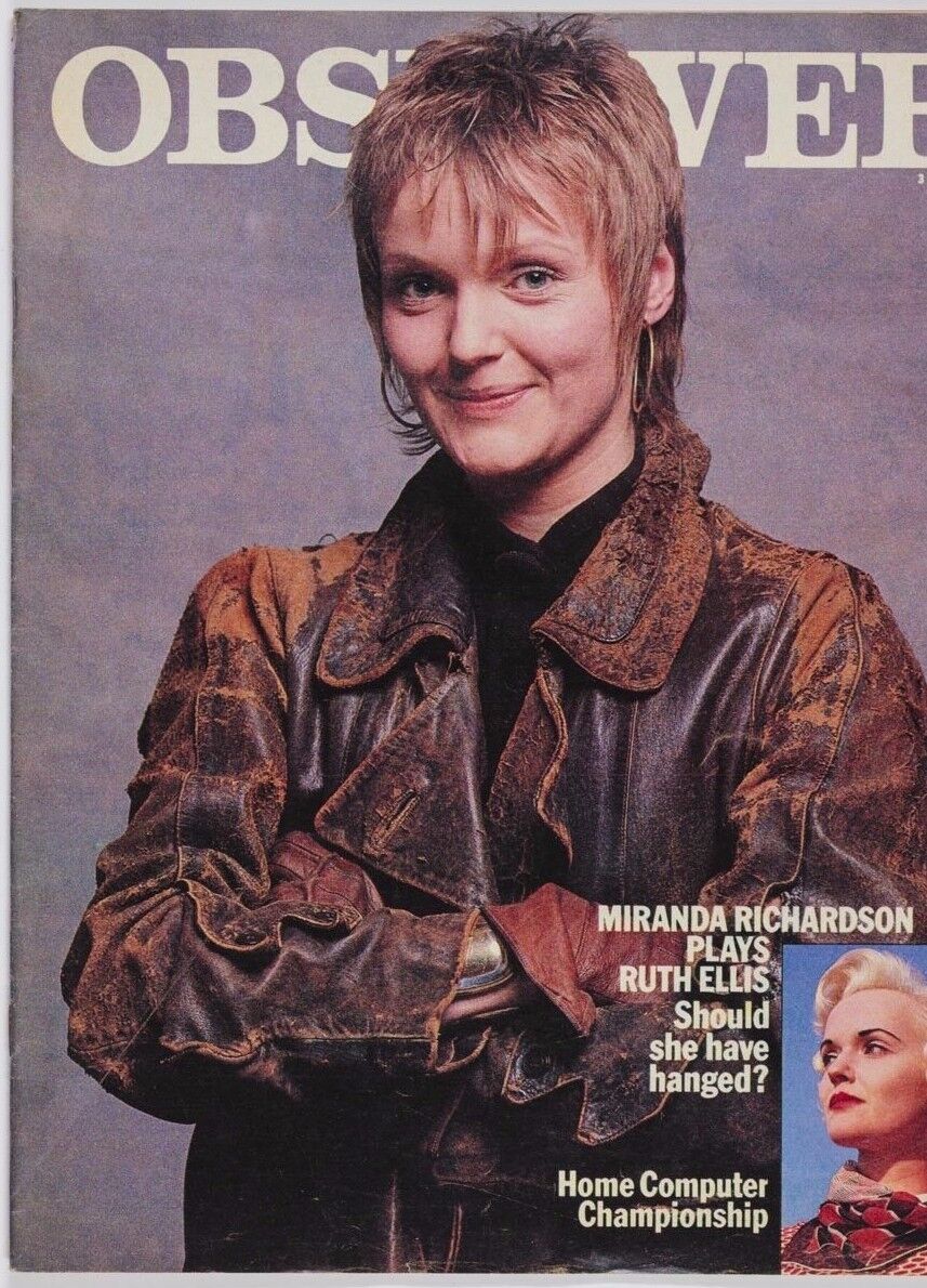 MIRANDA RICHARDSON Shelagh Delaney GIORGIO DE CHIRICO Peanuts OBSERVER MAGAZINE