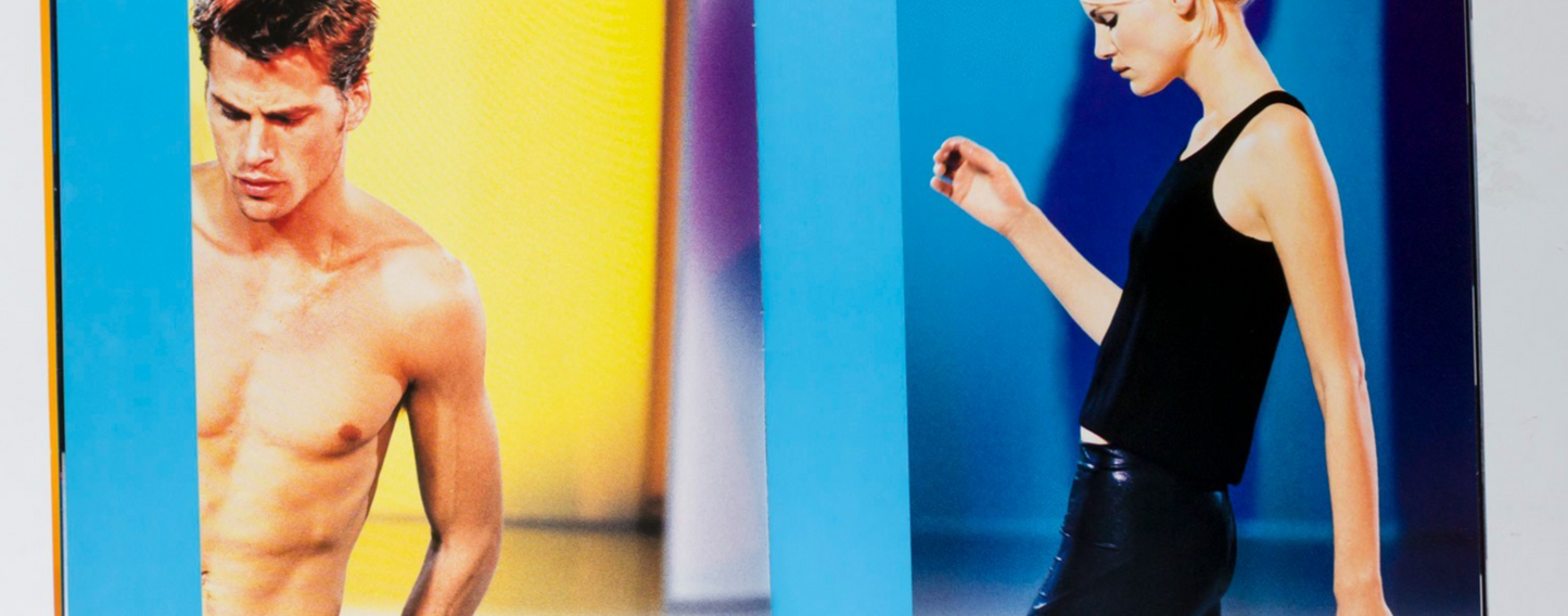 Emma Balfour MARK VANDERLOO Peter Lindbergh DKNY Spring 1996 lookbook catalogue