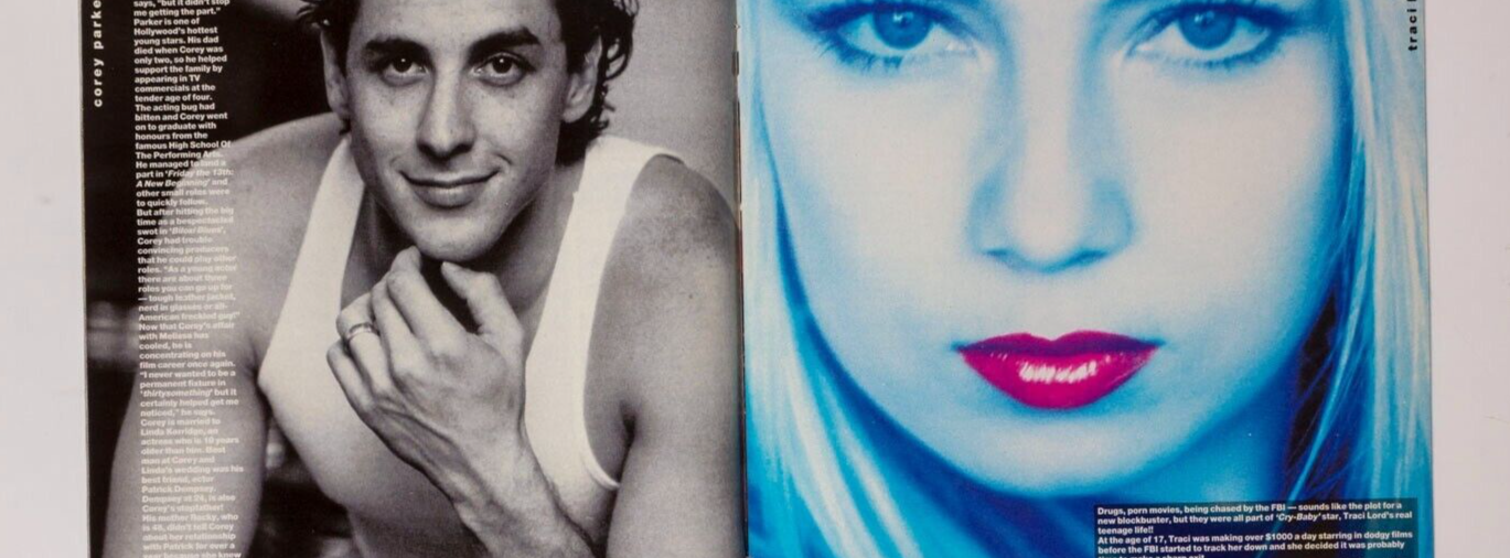 BALTHAZAR GETTY J Depp COREY HAIM Traci Lords DOWNEY JR Young Americans magazine