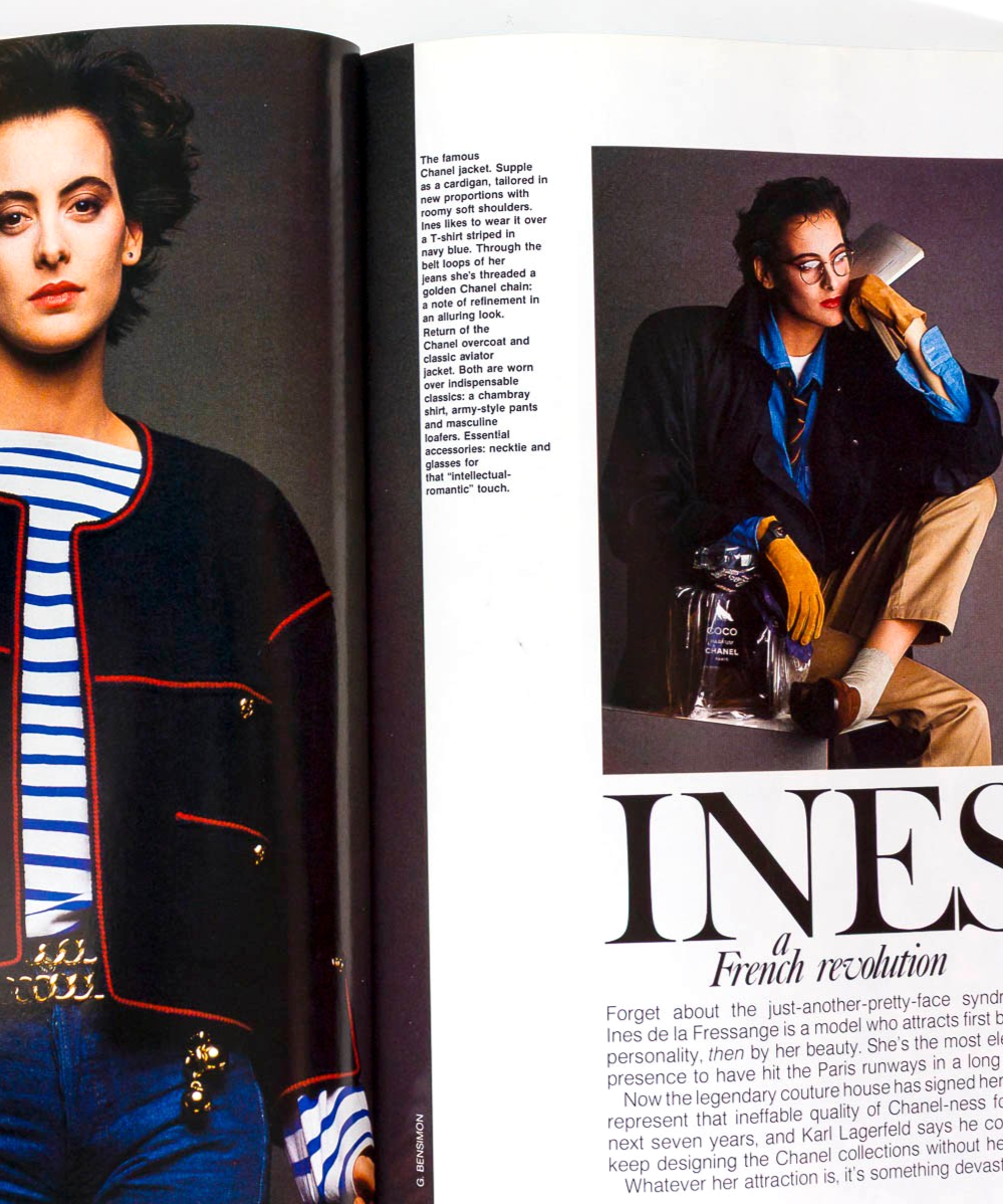 Tatjana Patitz YASMIN LE BON Ines de la Fressange ELLE INTERNATIONAL Spring 1985