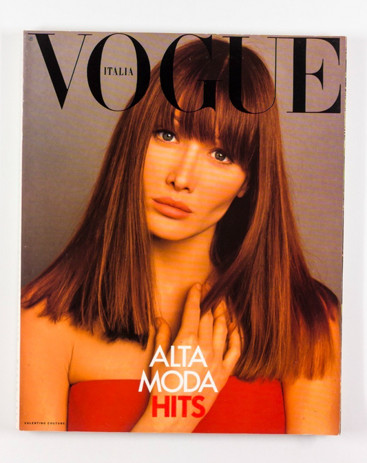 Carla Bruni PATRICIA HARTMANN Kristen McMenamy VOGUE ITALIA March 1993 Alta Moda