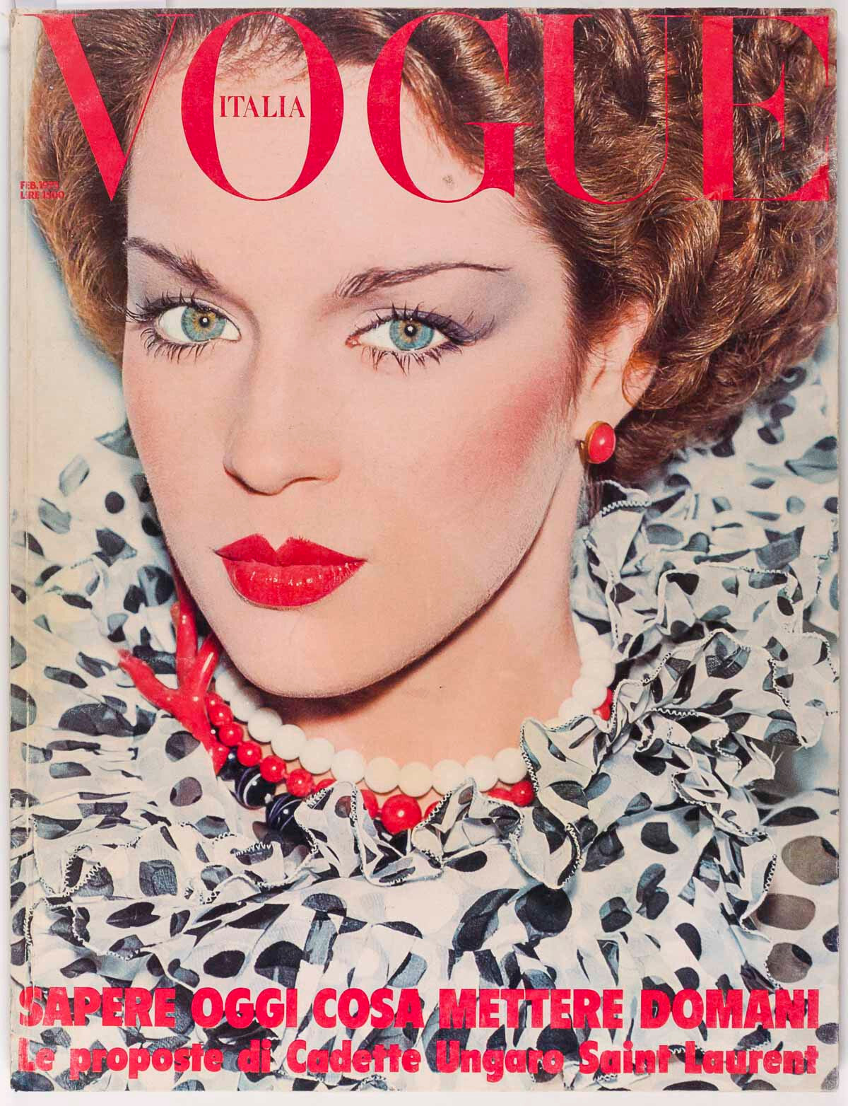 Jaan Stephens GUY BOURDIN Marie Helvin VOGUE ITALIA February 1975 Ungaro YSL vtg